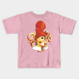 Sexy Girl With Octupus Kids T-Shirt